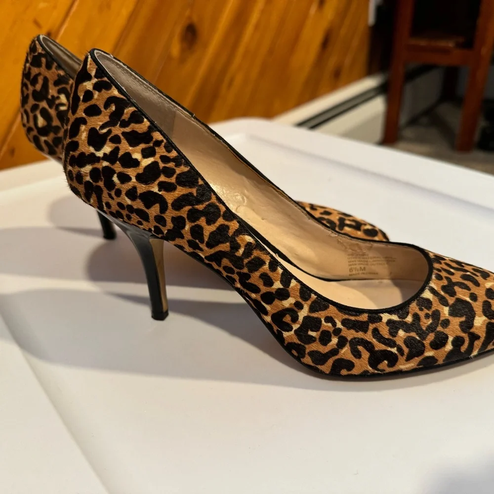 I.N.C Leopard 3 Inch Stilettos size 6.5 - Picture 3 of 4